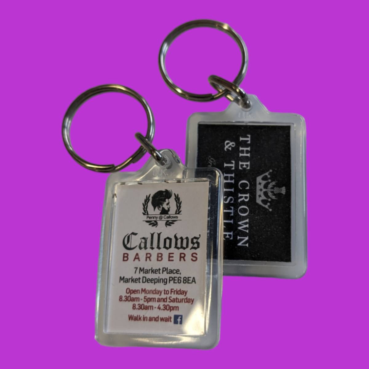 35x24mm Small Keyring - Printed