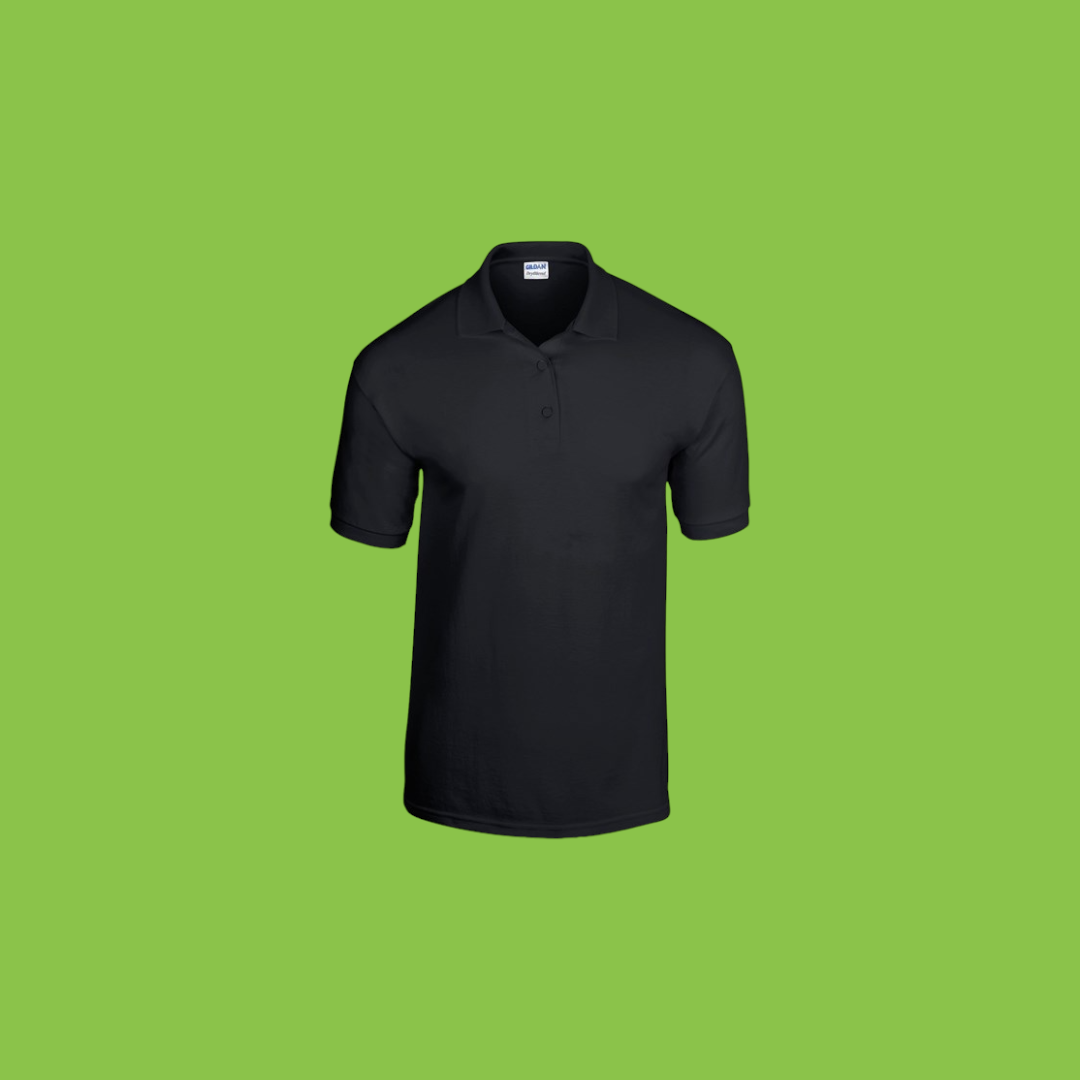 Gildan DryBlend Jersey Knit Polo Black 2XL