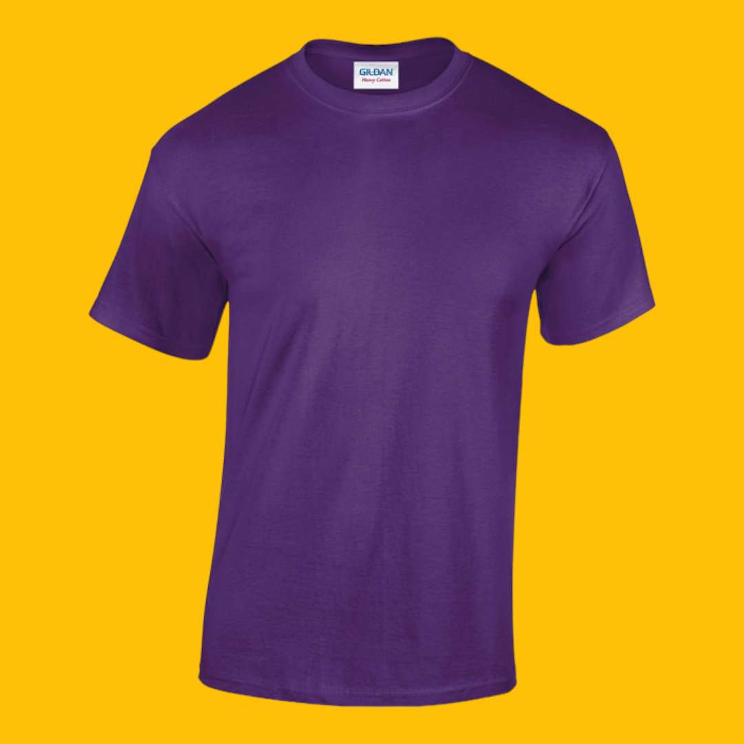 Gildan Heavy Cotton Adult Tee Purple Small