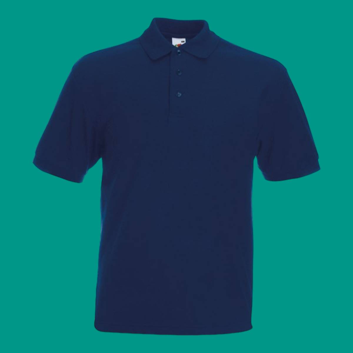 Fruit Of The Loom Heavyweight 65/35 Polo Navy Large