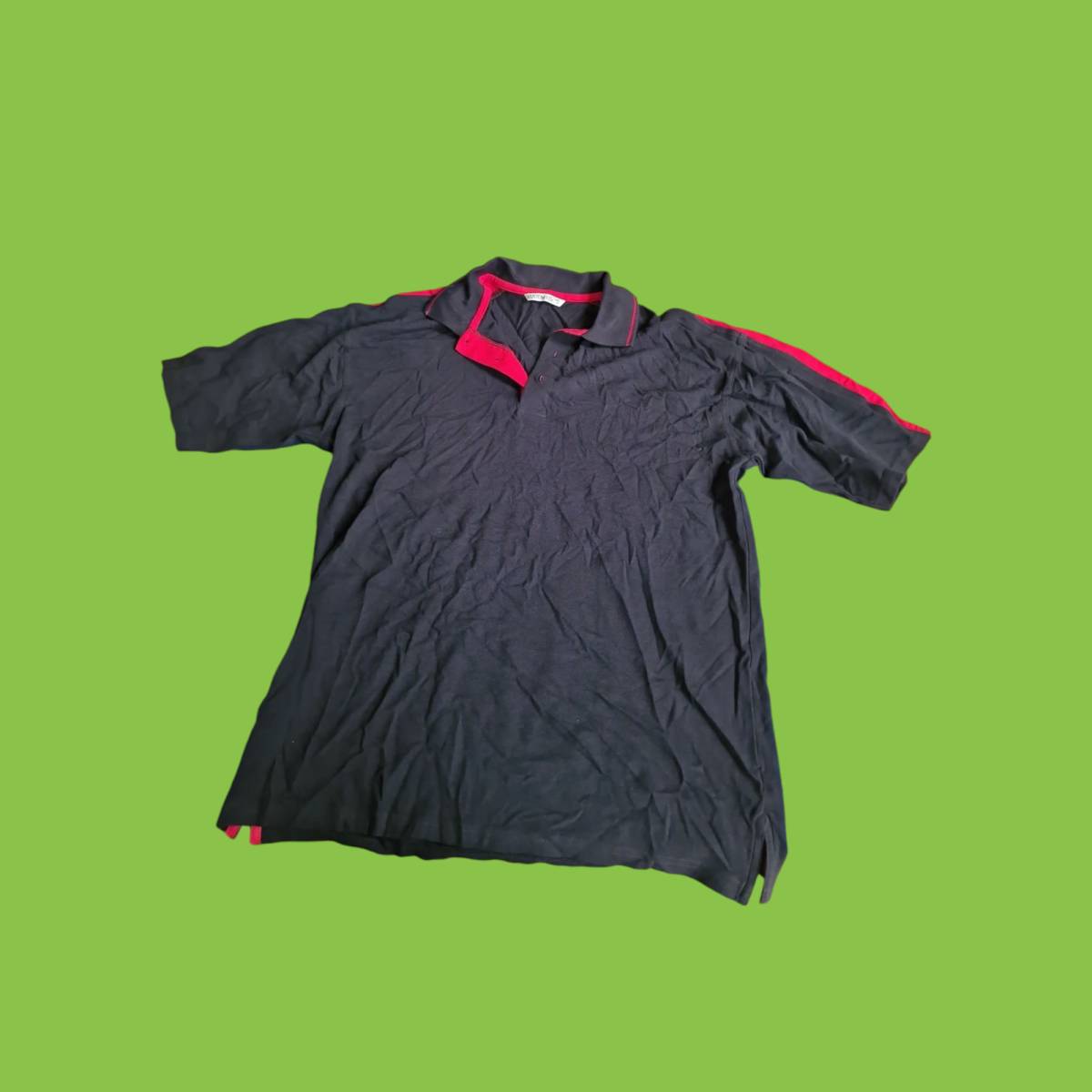 Kustom Kit Polo Black with Red Trims Medium