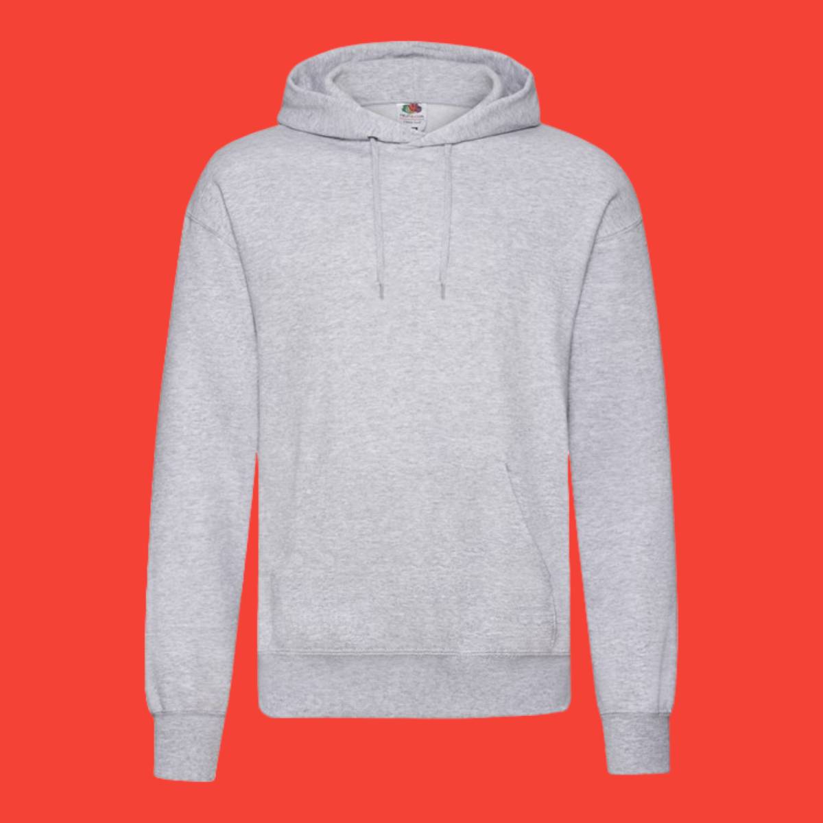 Fruit Of The Loom 80 20 Hoodie Heather Grey 2XL