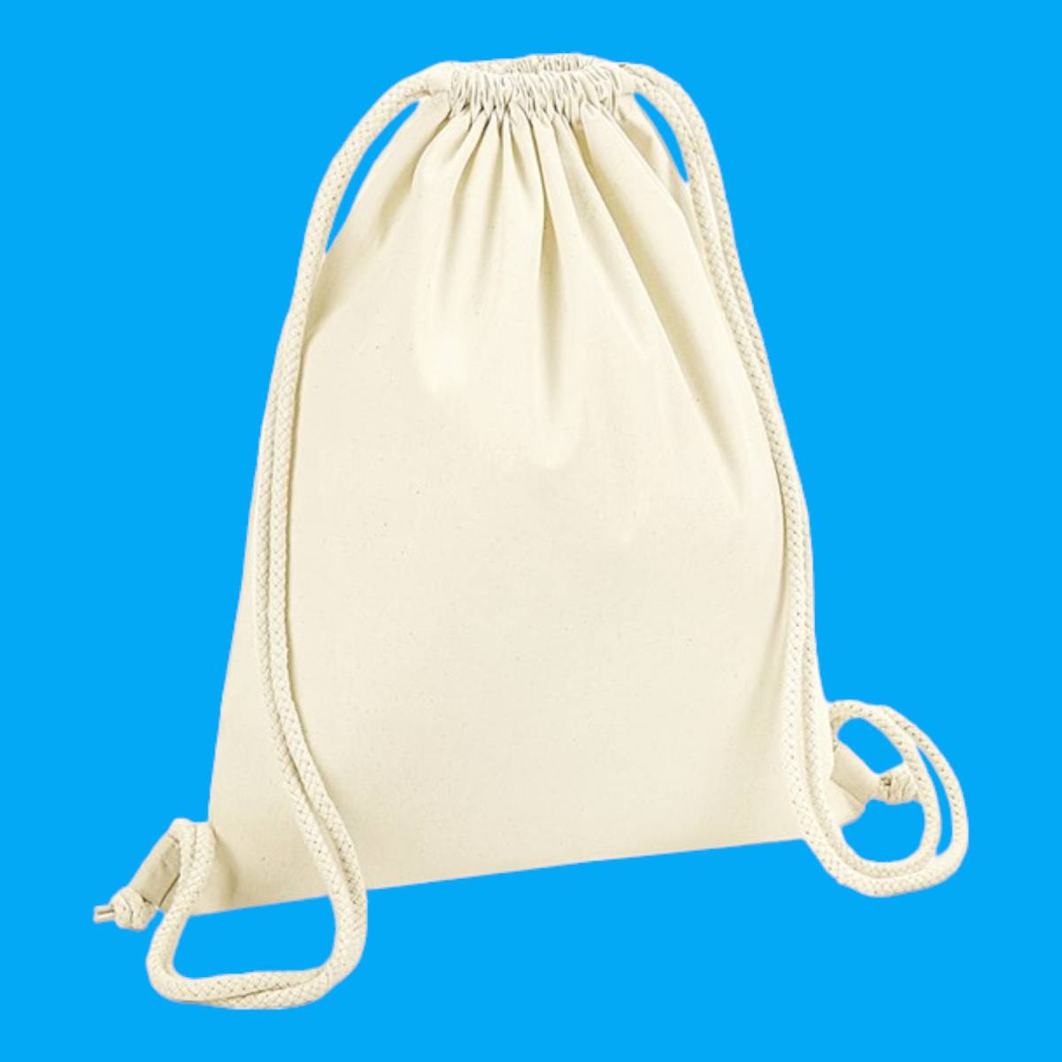 Westford Mill Organic Premium Cotton Gymsacs - Natural