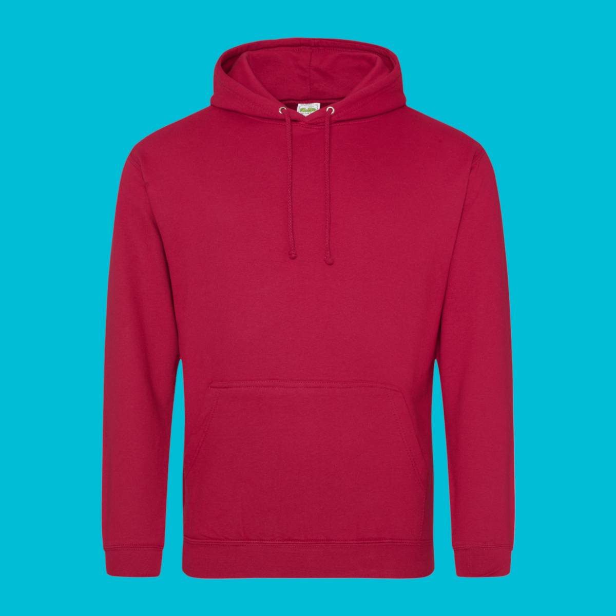 AWDis College Hoodie - Red Hot Chilli