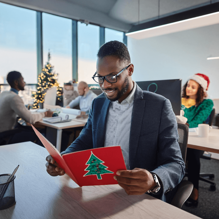 Custom Christmas cards offer a personalised touch for your clients