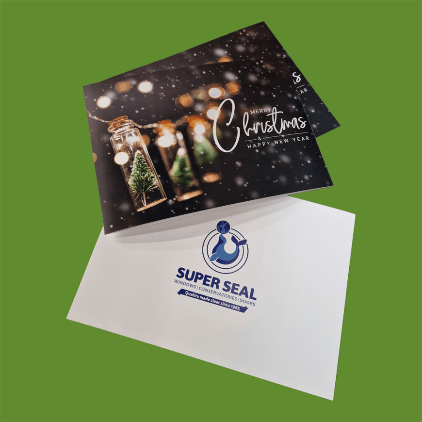 Offer Christmas wishes to your clients, partners or staff with custom cards