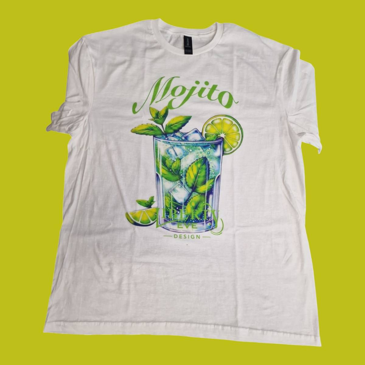 White T-Shirt One Sided Print