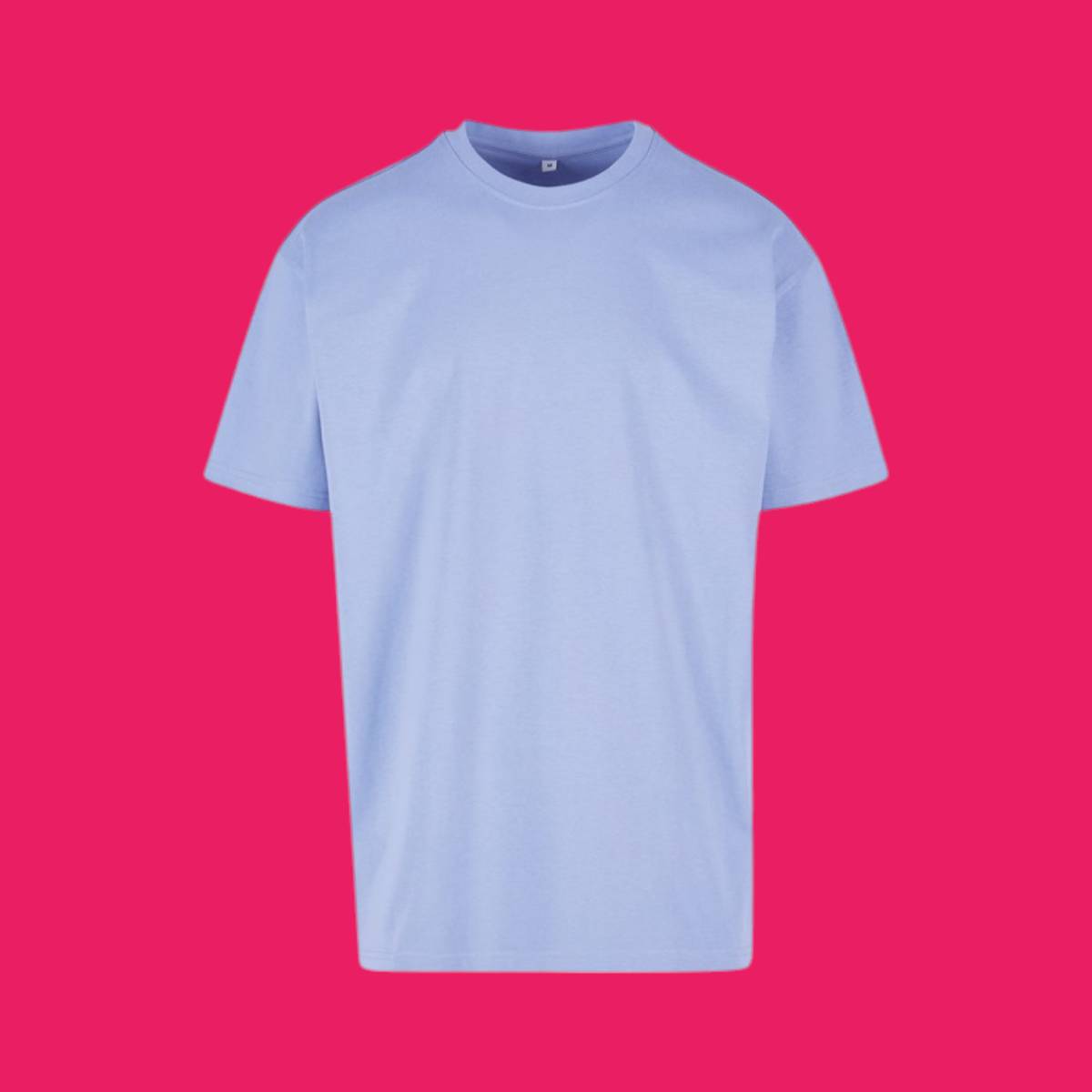 Build Your Own Brand Heavy Oversized Tees - Viola Blue