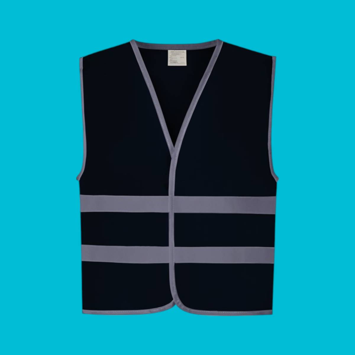 Hi Vis Reflective Border Kids Waistcoat - Navy