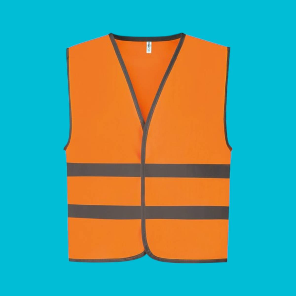 Hi Vis Reflective Border Kids Waistcoat - Orange