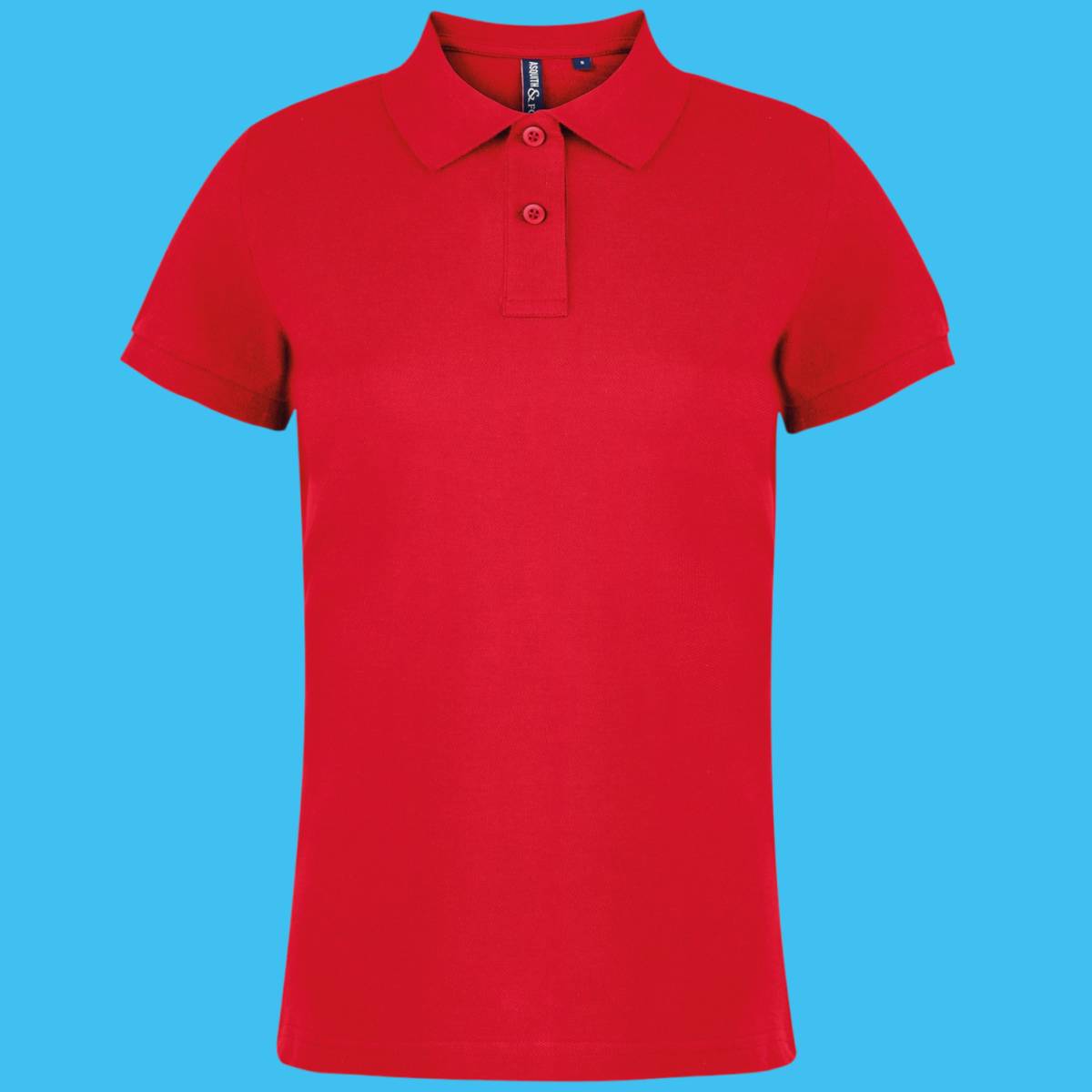 A red polo top