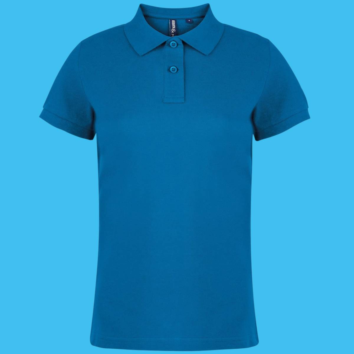 A sapphire polo top