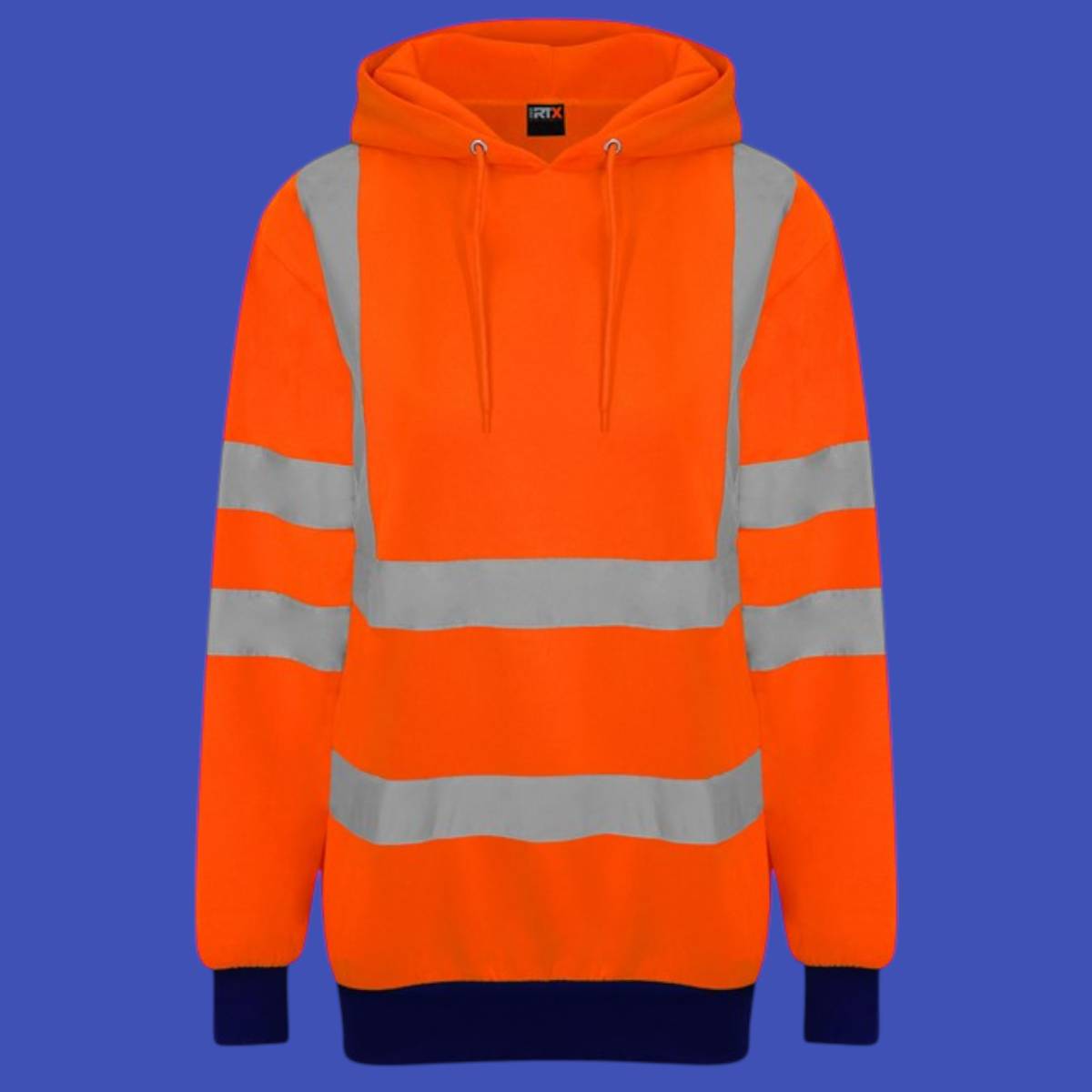 Pro RTX High Visibility Hoody - Orange Navy