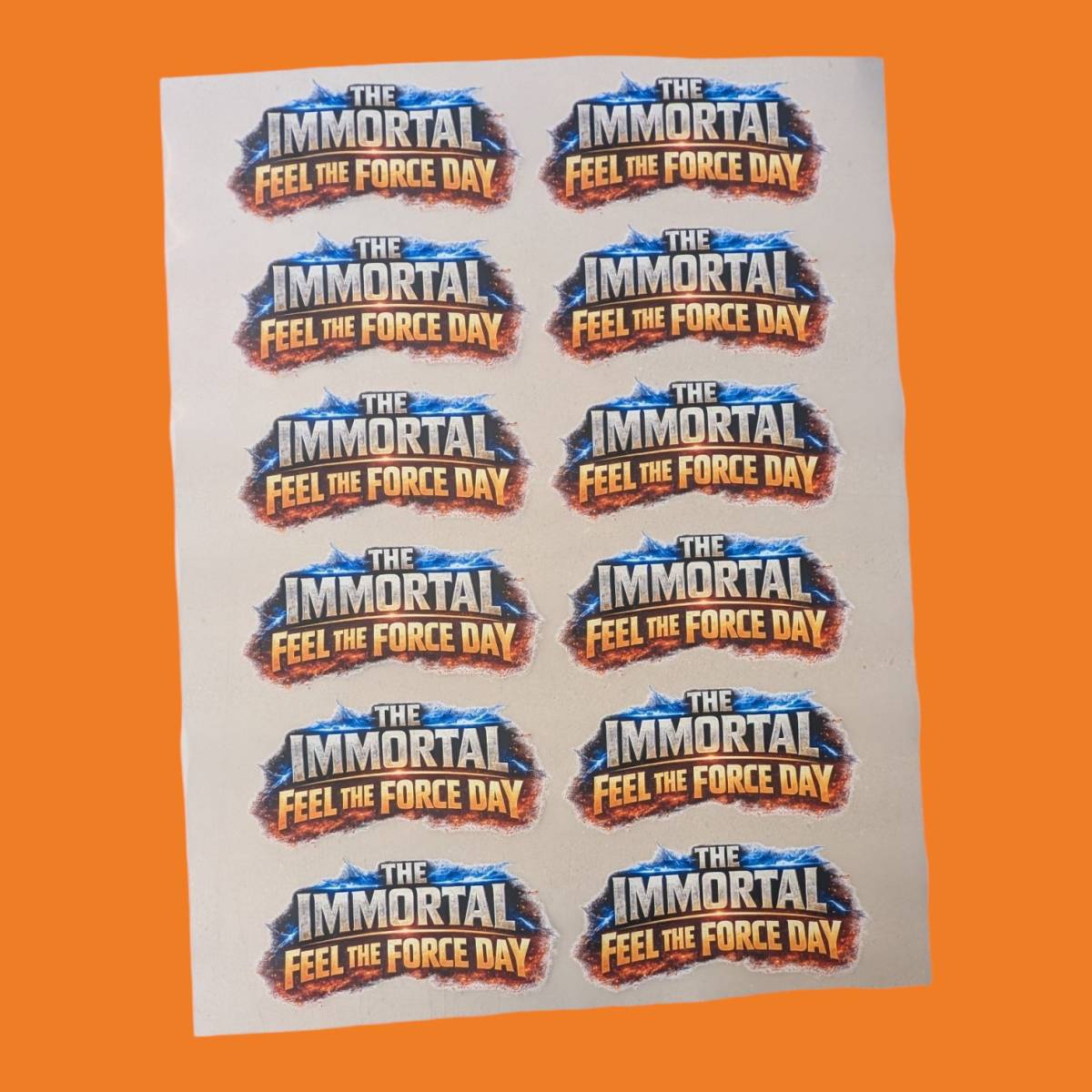 Vibrant colour of DTF prints with local charity event logos