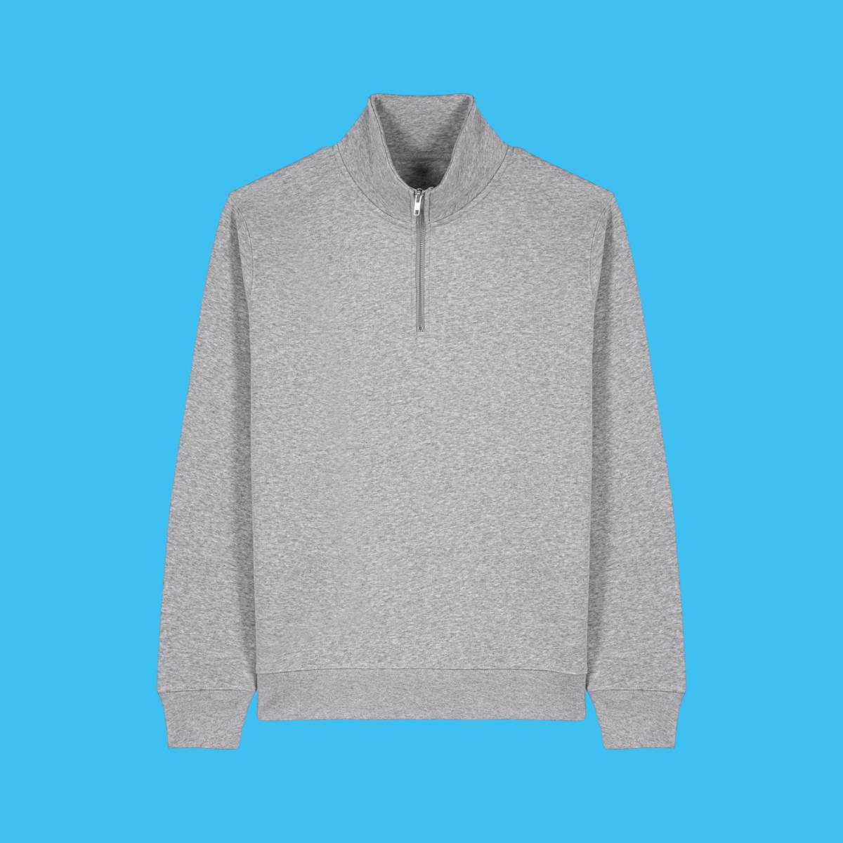 Stanley & Stella Quarter Zip Sweatshirt 2 - Heather Grey