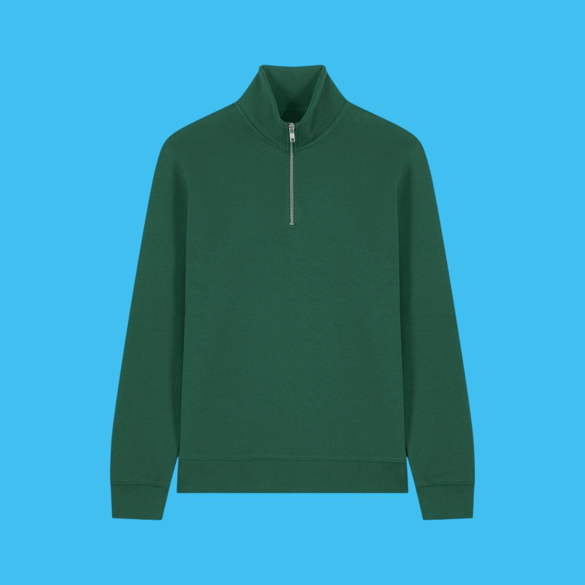 Stanley & Stella Quarter Zip Sweatshirt 2 - Bottle Green